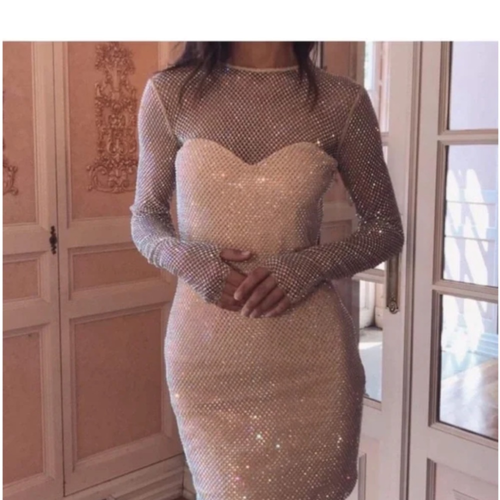 XS Meshki Rhinestone dress - Picture 3 of 5